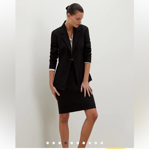 MM Lafleur The Cobble Hill Skirt Washable Wool in Black Size 0 - Picture 6 of 15